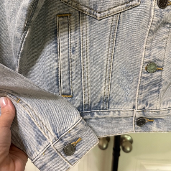 Saltwater Luxe Denim Jacket with Rhinestone Accents *NWT* - Picture 5 of 5